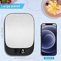 Vista 4 de MPBEKING Báscula digital de alimentos, báscula de cocina, peso gramos y onzas para pérdida de peso, cocinar, hornear, 3 g0.1 oz, básculas