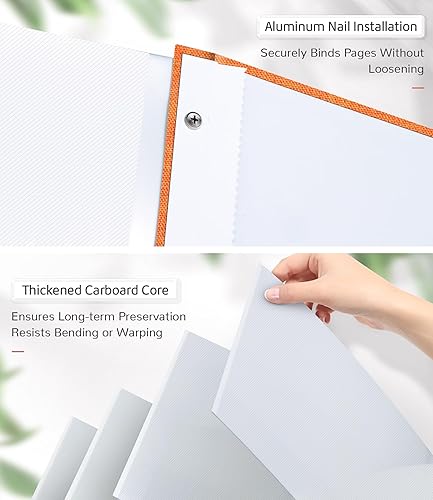 Miniatura 22 de Álbum de fotos autoadhesivo para fotos de 3 x 5, 4 x 6, 5 x 7, 8 x 10, 40 páginas, cubierta de lino con ventana de exhibición, libro de fotos, Negro