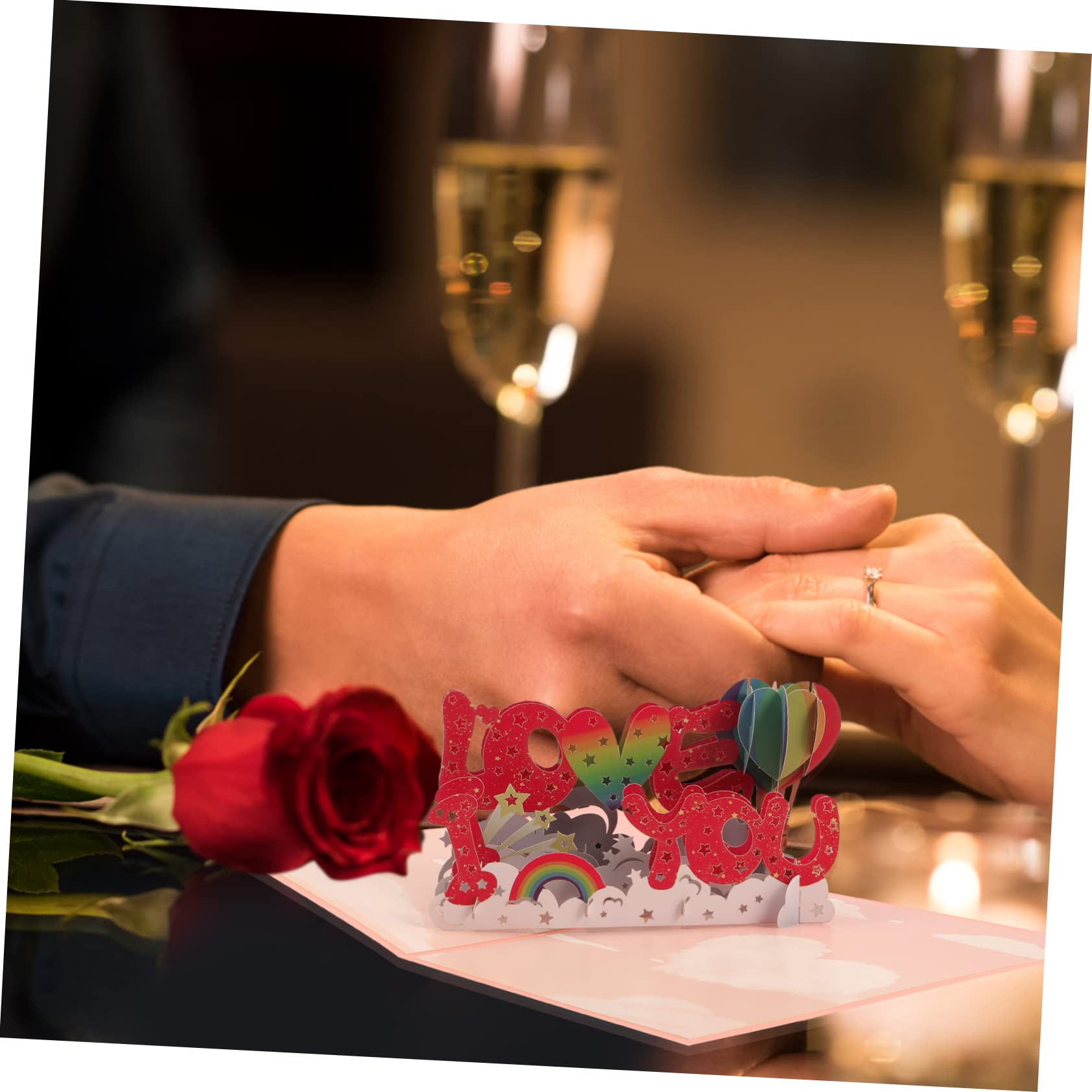 MAGICLULU 5 Sets 3d-grußkarte Segenskarte Karten Zum Valentinstag „ich Liebe Dich“-design