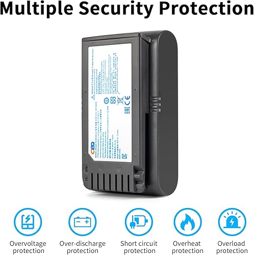 Miniatura 4 de CBQ Baterías de repuesto jet70 de 21.6 V [actualizaciones] para Samsung VS15T7032P4 JET70 JET70 + JET60 Series, VCA-SBT90EB VCA-SBT90E VCA-SBTA60