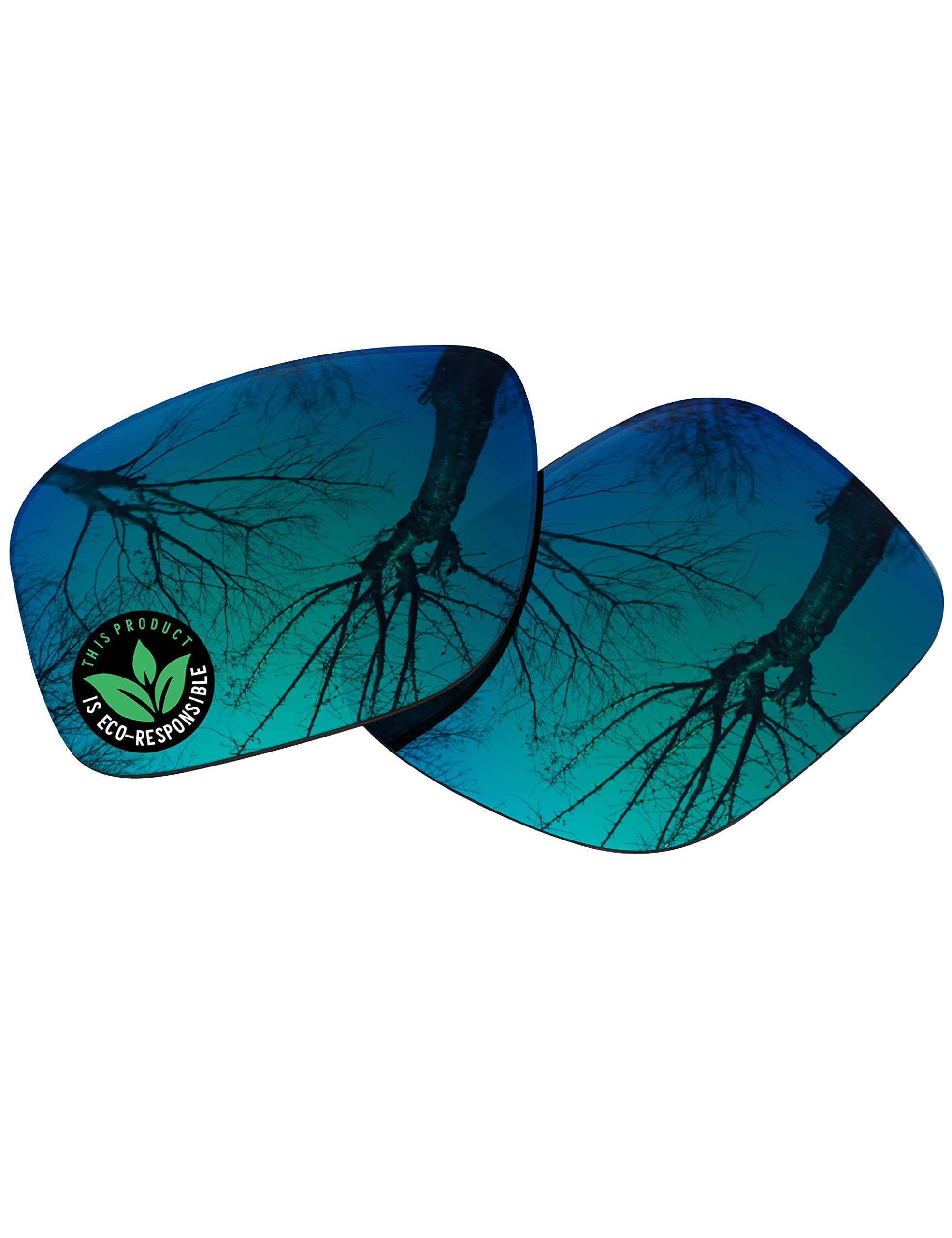 Raydi Lentes de repuesto de policarbonato para gafas de sol RayBan RB4263 de 55 mm, espejo verde esmeralda, polarizadas