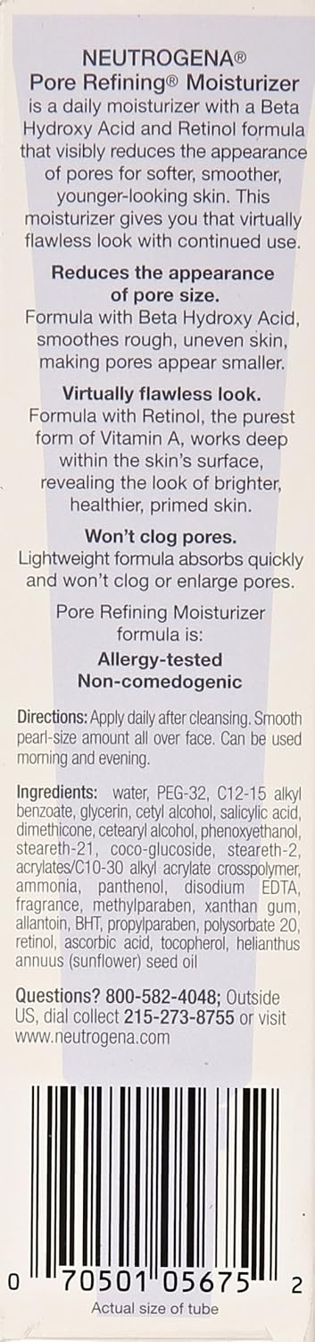 Neutrogena Pore Refining Moisturizer, 1 Ounce