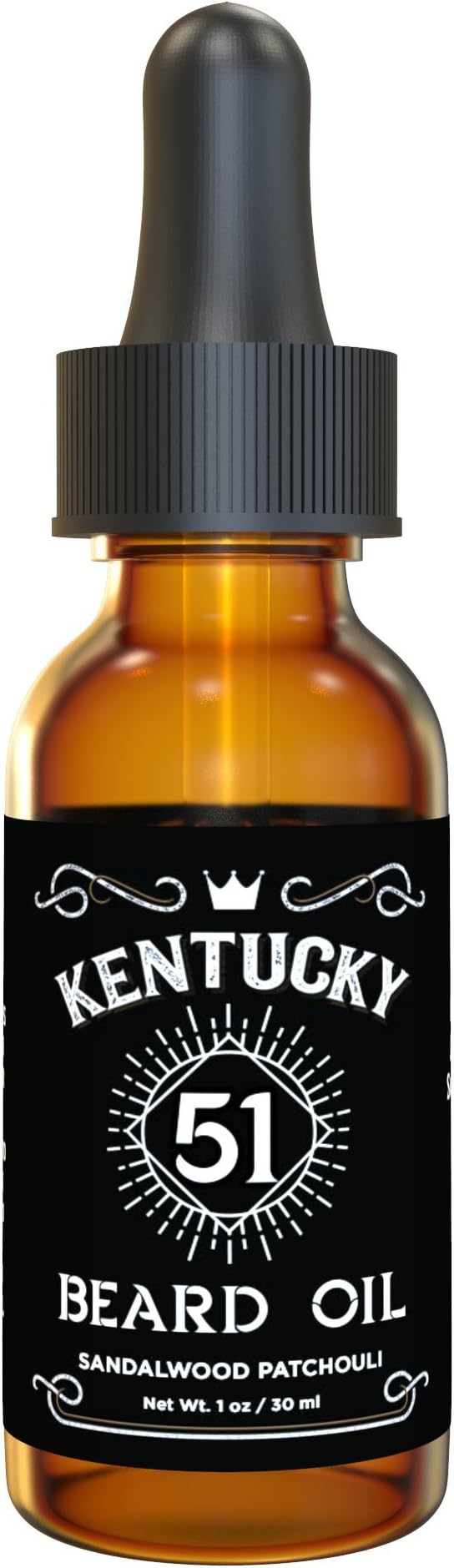 Kentucky 51 Best Beard Oil - Conditioner & Softener for Men - Sandalwood Patchouli - Premium Blend Including Argan and Jojoba - 1oz