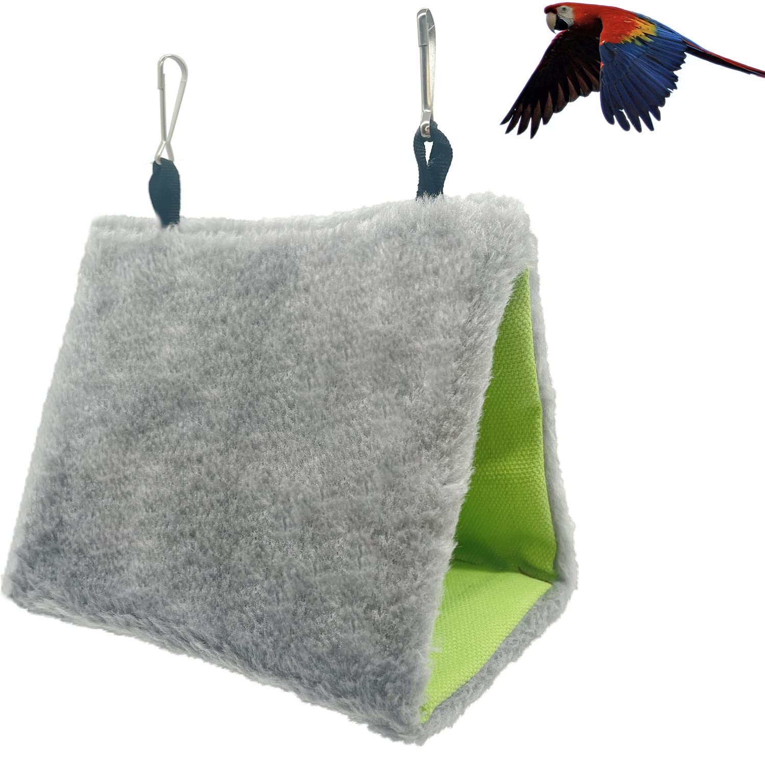 Hamac Nid D'oiseau Hiver Chaud Bird Nest Maison Refuge Nid Suspendu Chaud pour Oiseaux Tente à Suspendre pour Cage pour Parrot Calopsitte Amazones Cacatoès Canari Cage Jouet