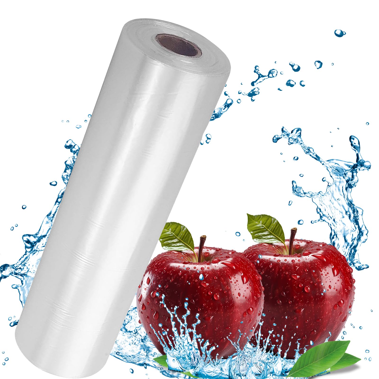 Plastic Produce Bag 12" X 20", Clear Food Storage Bags for Food, Fruit, Vegetable, Refrigerator Storage, Kitchen, 350 Bags/Roll (1 Rolls)