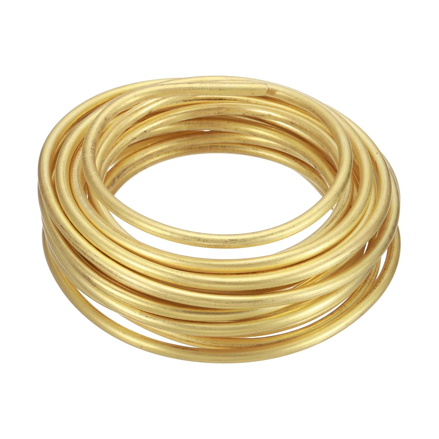 uxcell 4 Gauge Brass Craft Wire, 20 ft Flexible Bendable Jeweler's Brass Wrapping Wire for Jewelry Making, DIY Crafts, Modeling, Decorations (Round)