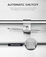 Vista 5 de WILPREP Calentador de alimentos comercial de 4 bandejas, mesa de vapor de 40 cuartos de galón, bandeja de calentamiento eléctrico de 1200 W