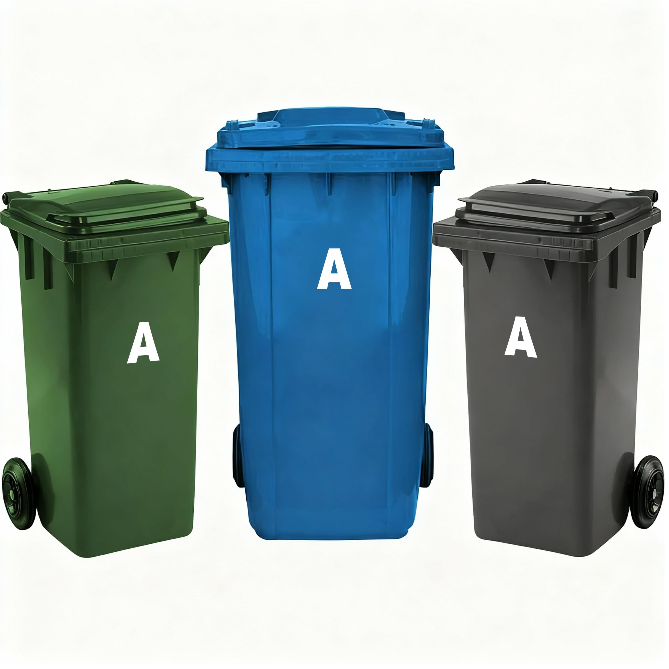 Rubigo 3 x Bin Numbers for Wheelie Bins, 0-99, Letters A-D, 17.5cm Dustbin Stickers, Easy Application Stick On Number Stickers - Weatherproof Self Adhesive Vinyl (11) — view 43
