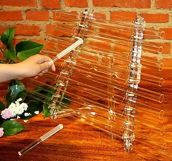 Quartz Crystal Singing Harp for Sound Therapy, CDEFGABC 8 Note Healing Musical Instrument with Free Alumina Carrying Case and Mallet (Size : 432Hz)