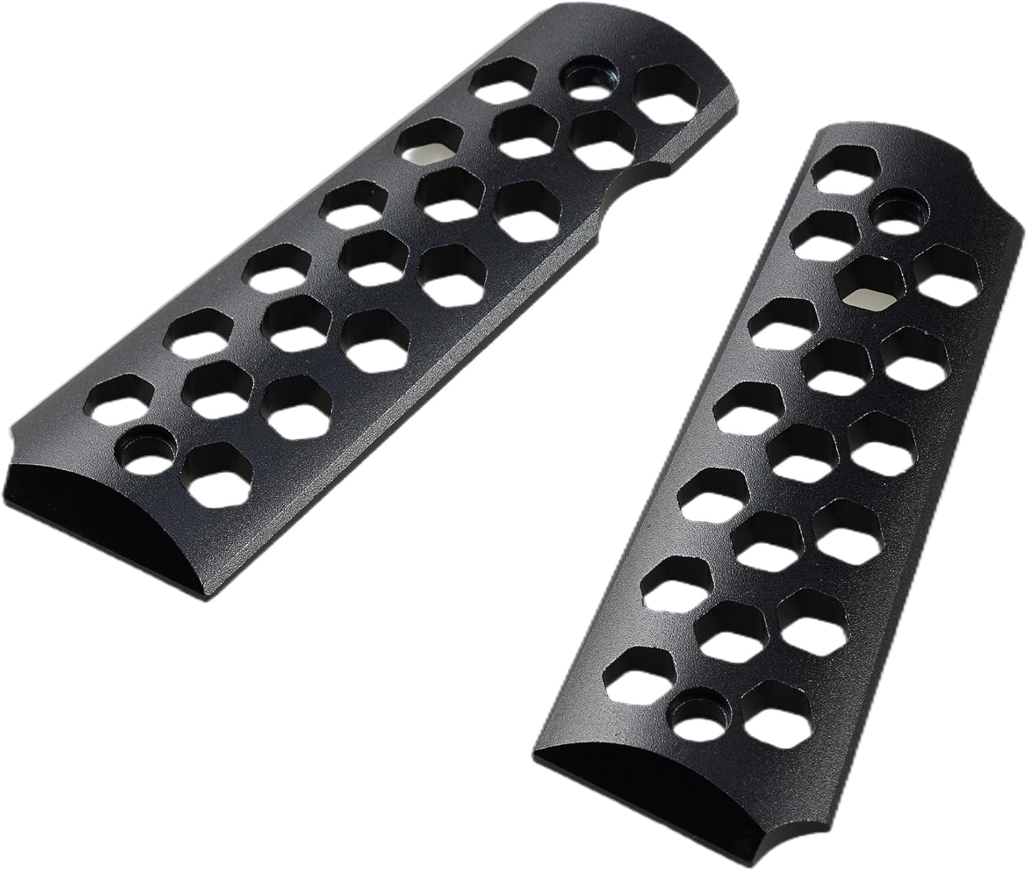 1911 Grips Aluminum Full Size - 6061 Hard Anodized Handgun Grip Surface for Government/Commander Frames, Precision CNC Cut