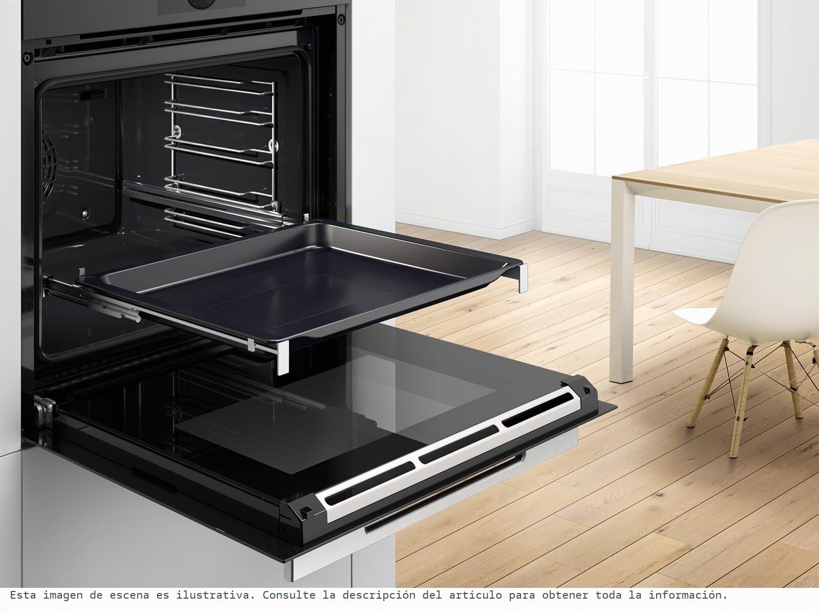 Bosch, ClipRails intercambiables en altura, No Pirolizables, HEZ638000 | Extrae las bandejas del horno con total comodidad y seguridad.