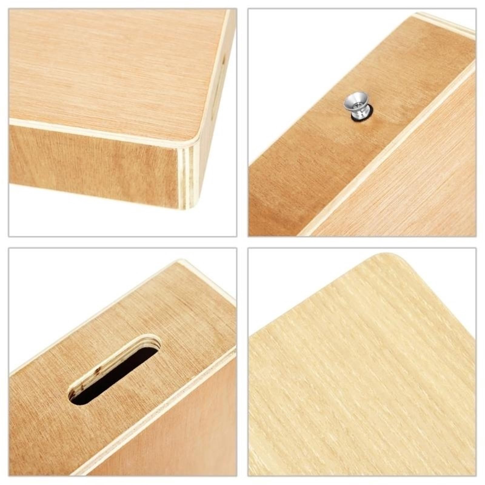 Cajon Cajon da viaggio portatile, tamburo piatto a mano, strumento a percussione, con corda regolata