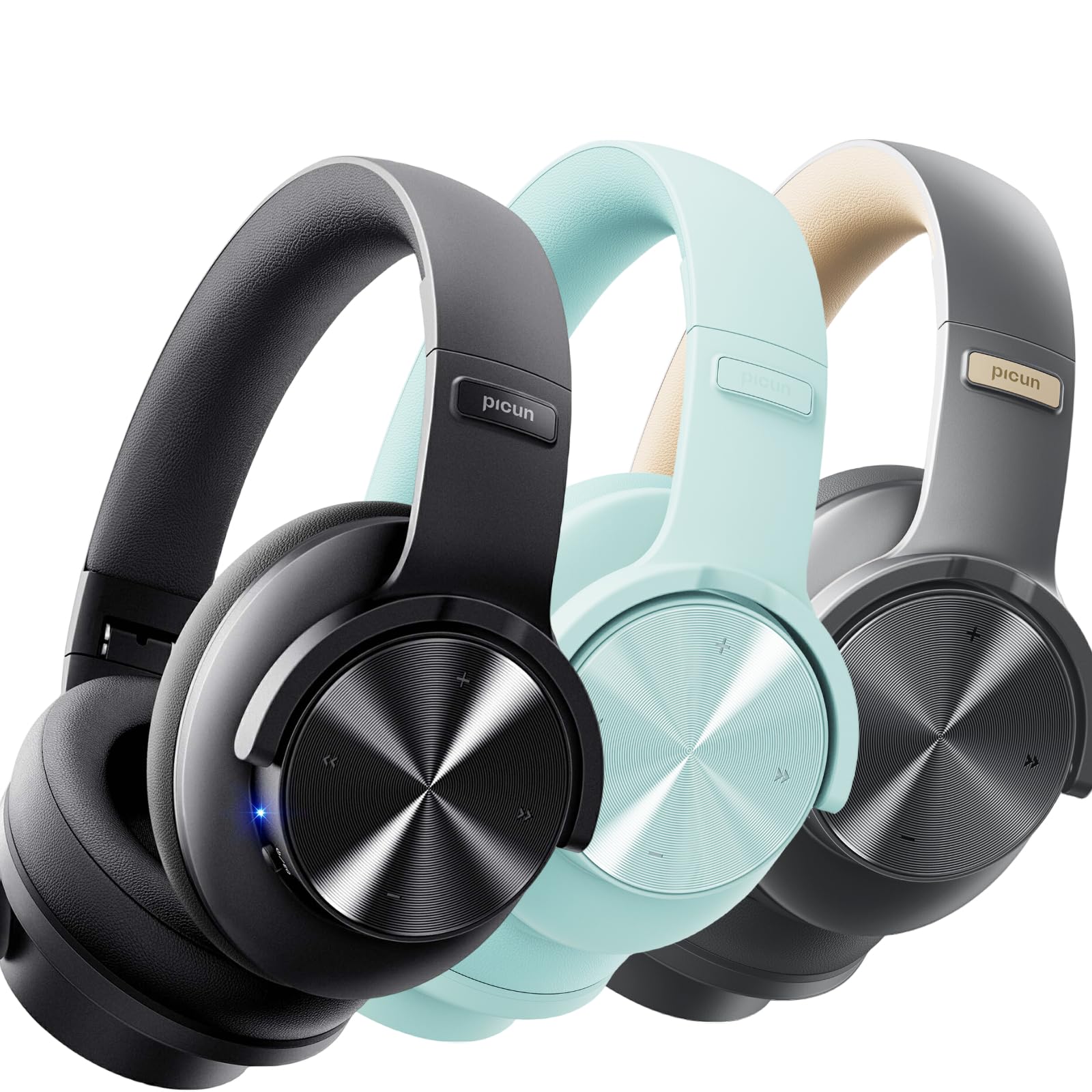 Amazon.com: Picun 【3PACK】 B8 Headphones Wireless Bluetooth Gray