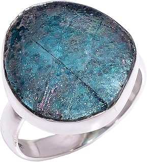 Large Roman Glass Stone 925 Sterling Silver Handmade Statement Ring Gift Jewelry for Women (8)