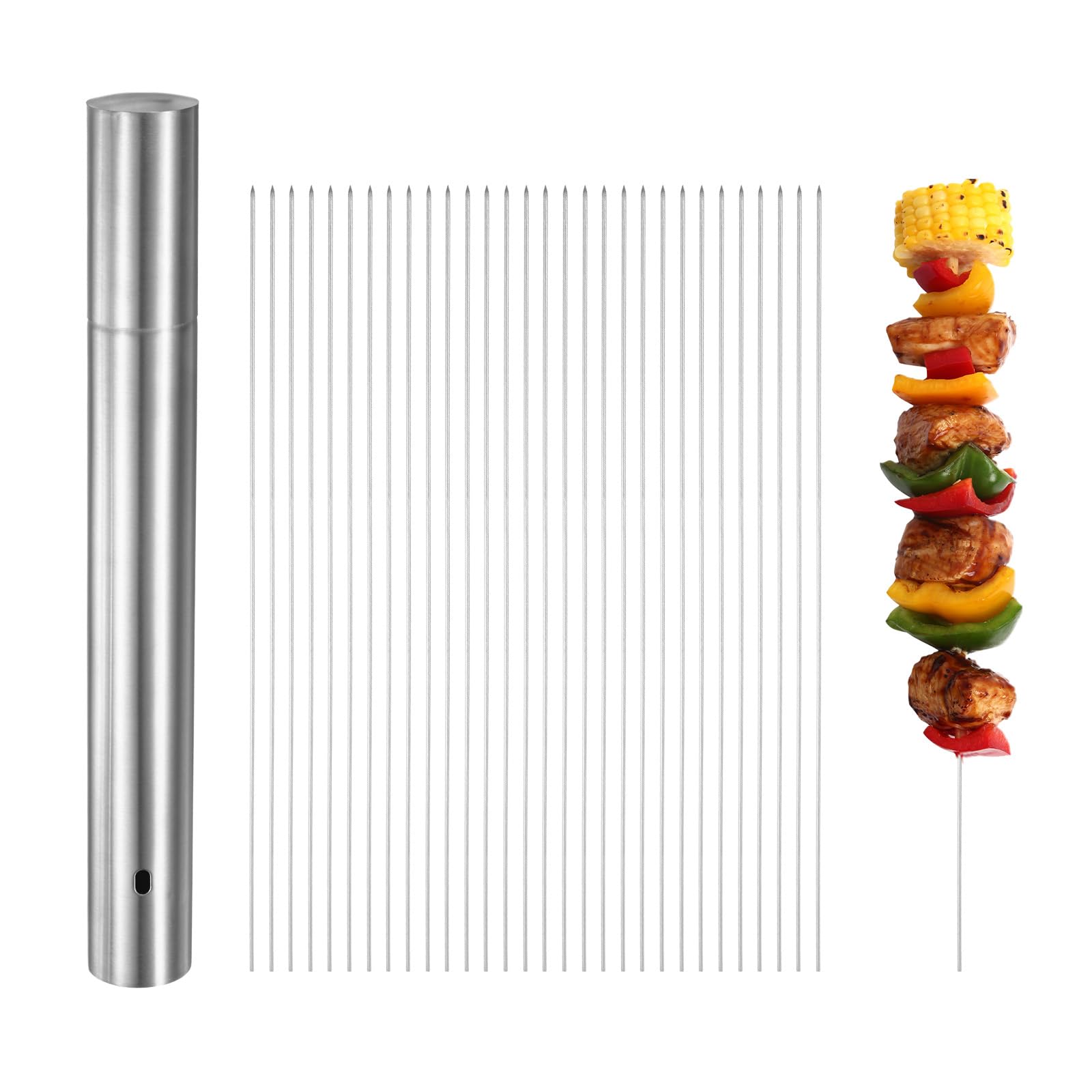 Brochetas para barbacoa M METERXITY de 11 pulgadas, ideales para fiestas al aire libre