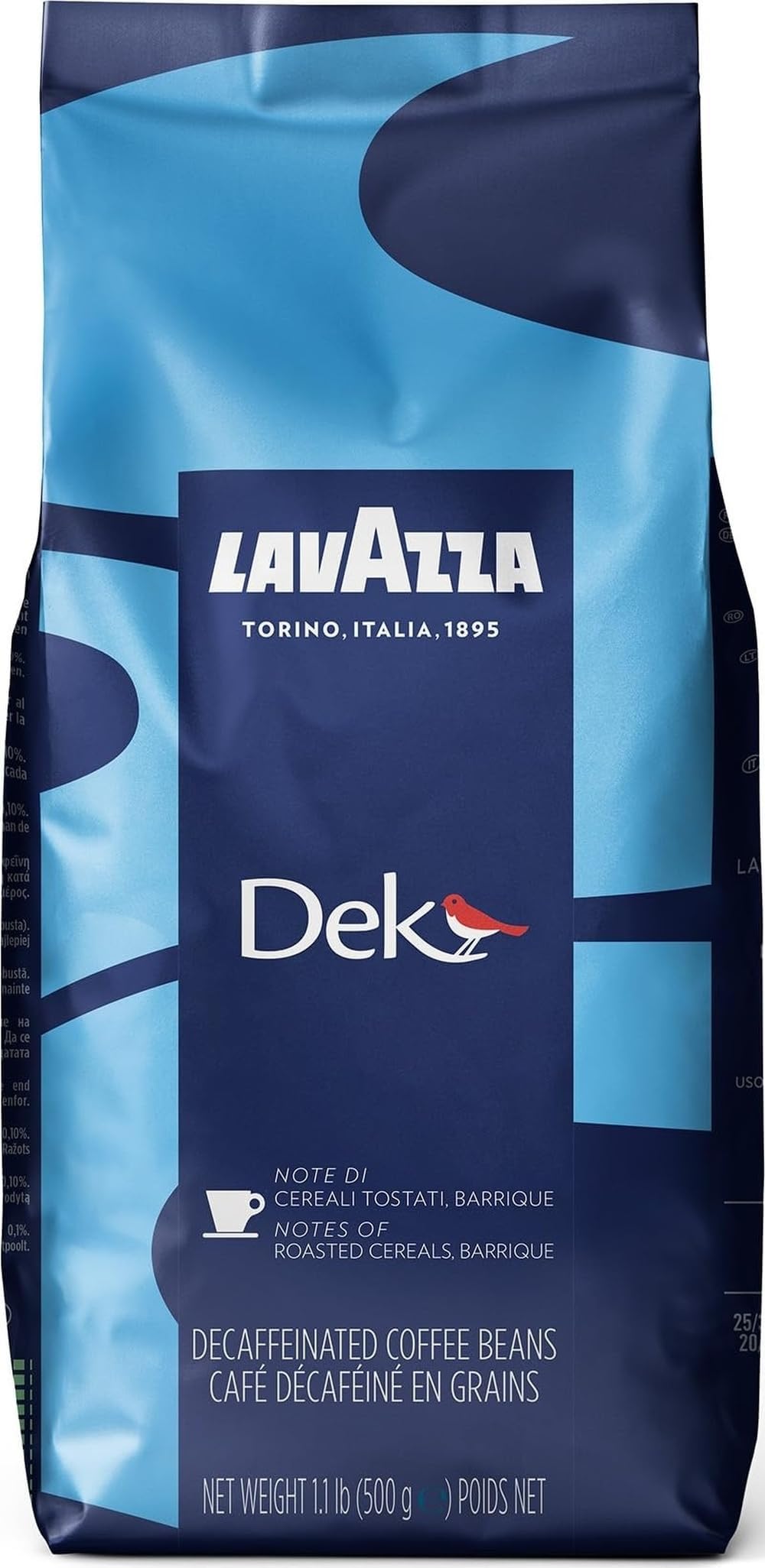 DEK Whole Bean Coffee, Arabica and Robusta Blend, 1.1 lb Bag (Pack of 1)