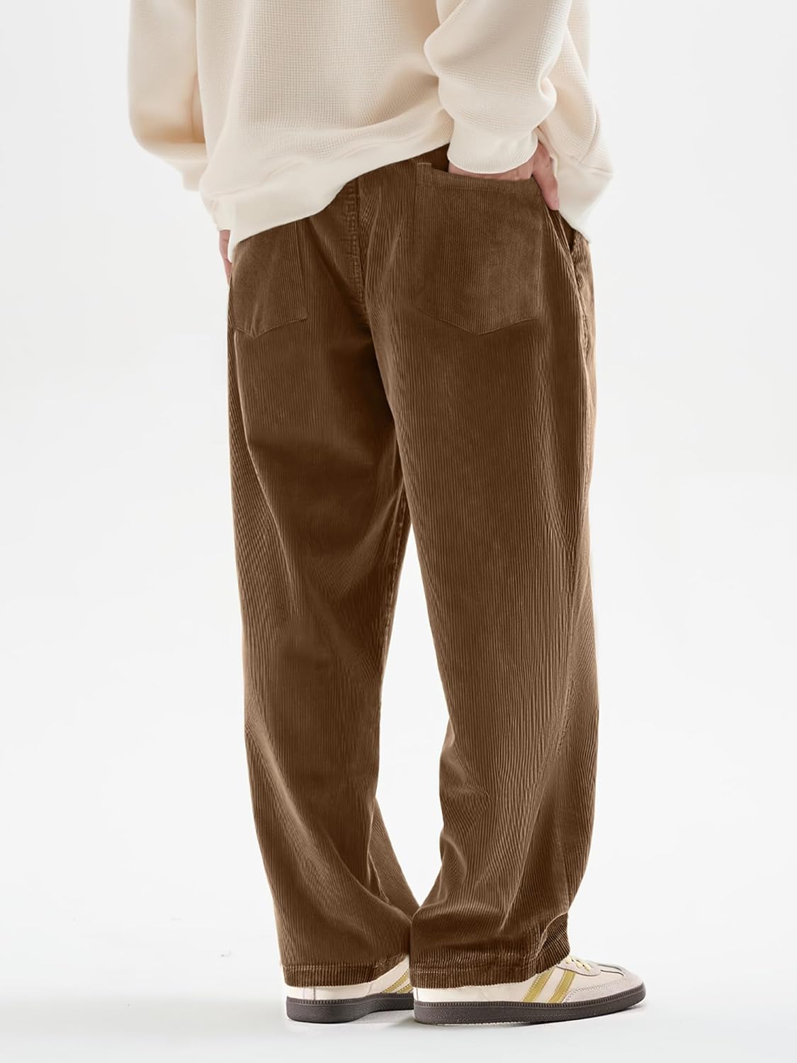 HOTake Men's Casual Loose Fit Stretch Corduroy Pants - Image 3