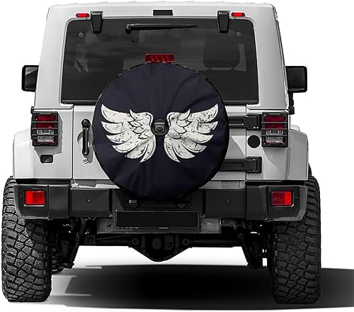 Vista 62 de Foruidea Cubierta de neumático de repuesto con estampado de huellas de perro y gato, a prueba de polvo, para remolque, RV, SUV y muchos vehículos