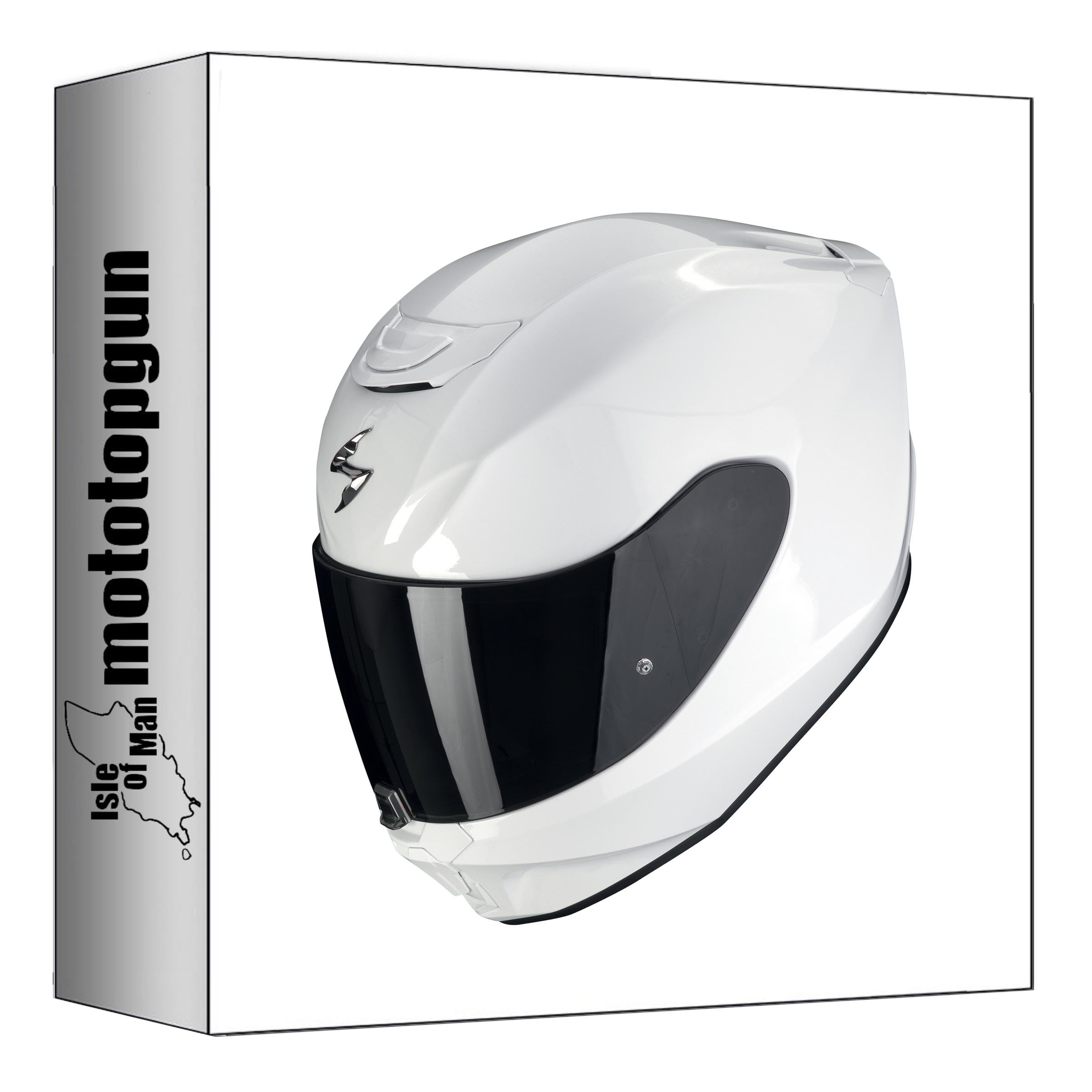 Casque intégral Scorpion EXO-391 Solid blanc M avec écran anti-rayures