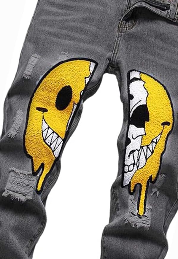 Boy's Skinny Fit Ripped Destroyed Distressed Fashion Kids Denim Jeans Pants by HUNGSON - Used condition - Image 2