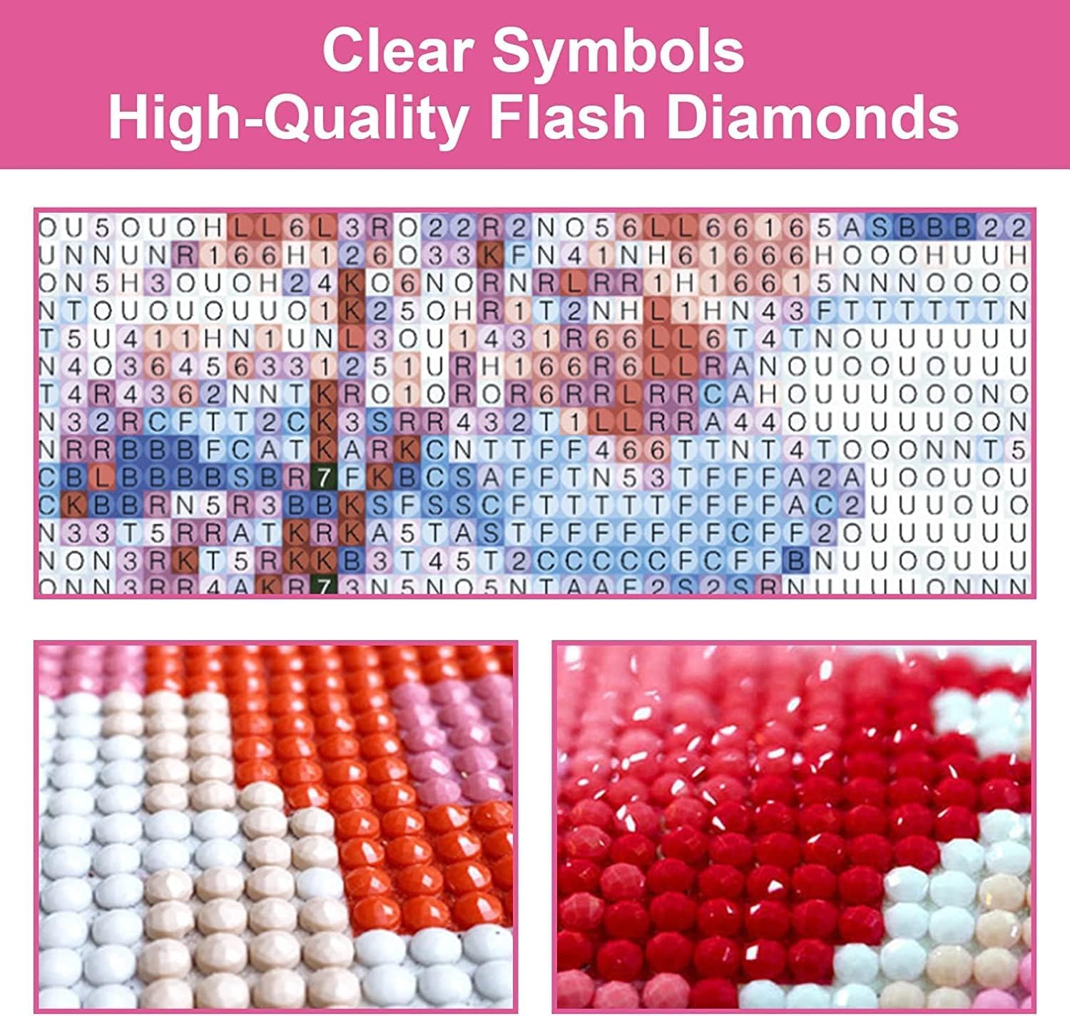 Diamond Painting Set Lila Lotusblume - 30x40cm DIY Diamantbild Für Erwachsene