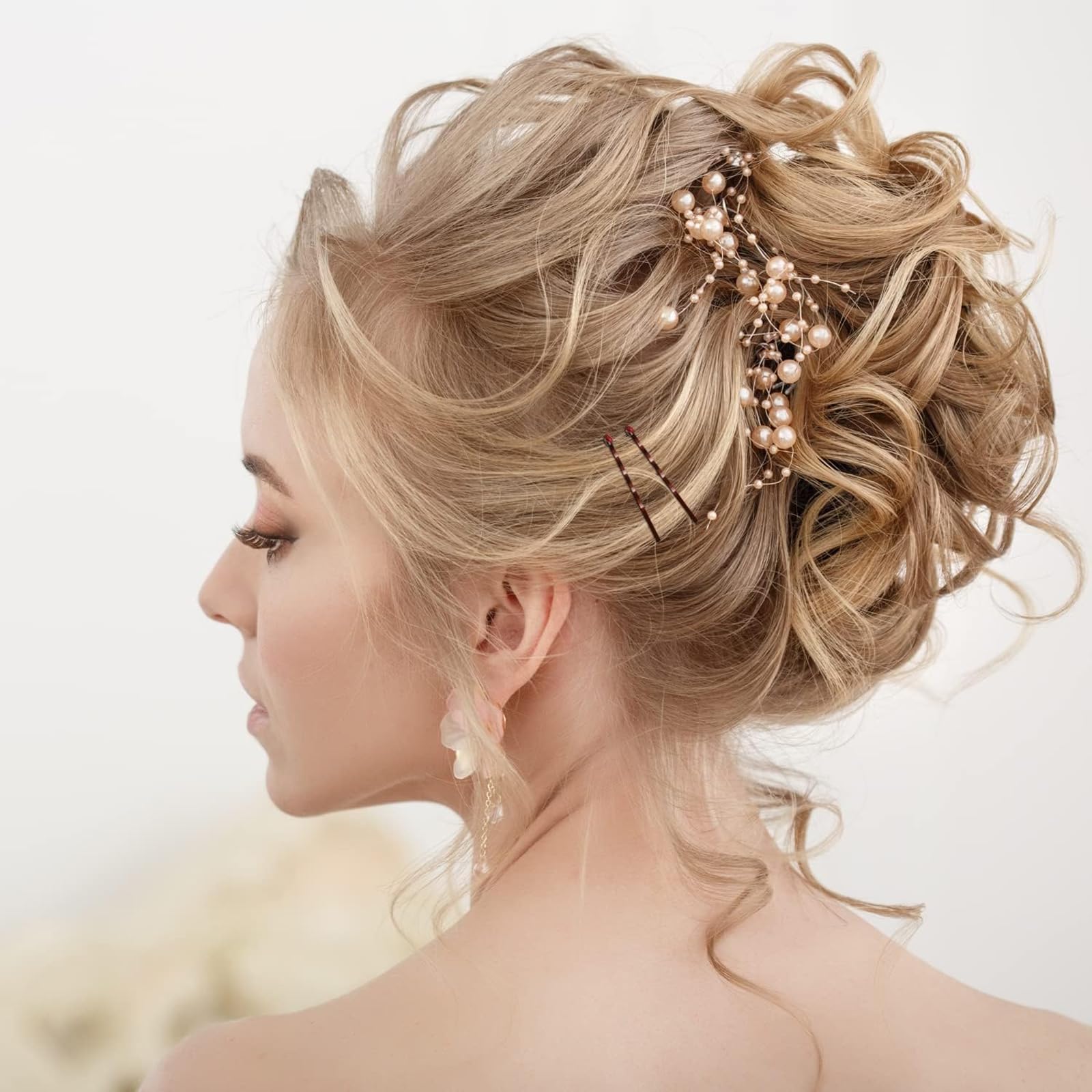 300pcs Bobby Pins Kit, Hair Pins for Women Brown, Hair Bands,U Shape Pin for Buns Braids and Updos with Storage Box - Image 4