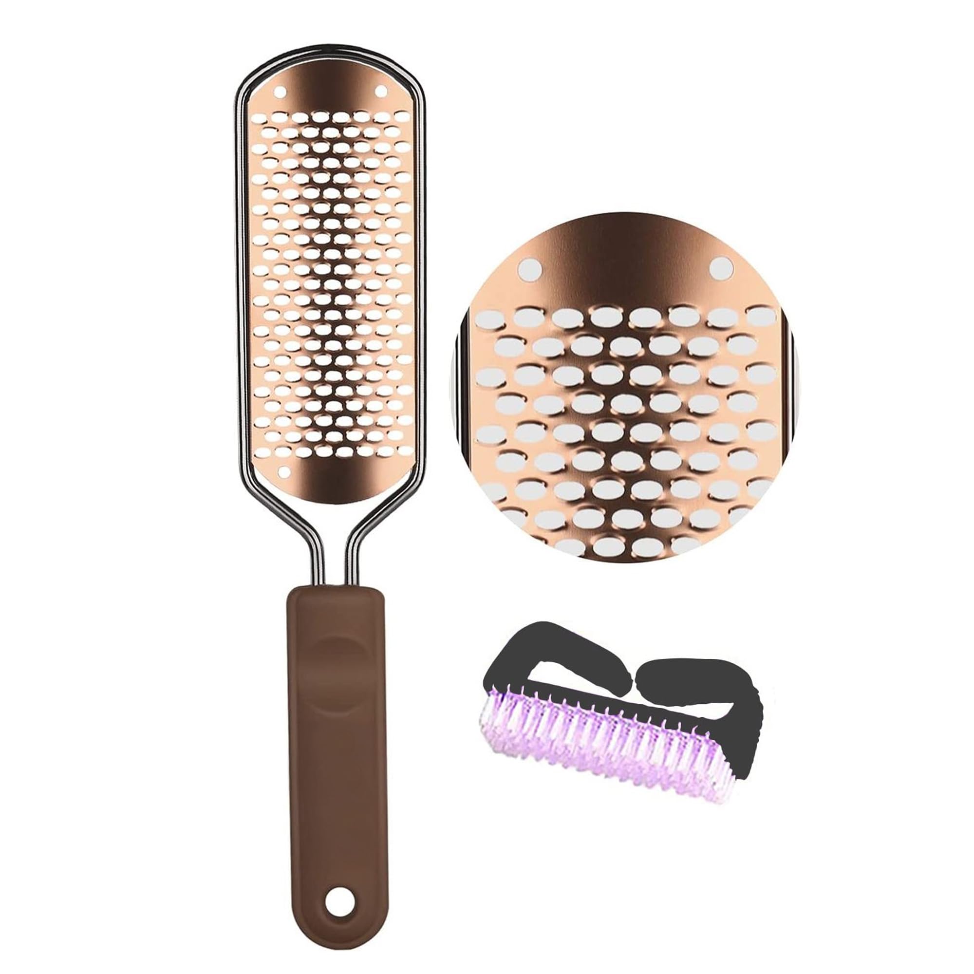 Dr Foot | Foot Scrubber for Dead Skin | Heel Scrubber for Feet | Pedicure Tools | Foot Filer for Dead Skin Removal | Foot Scrubber for Cracked Heels | Leg Scrubber for Dead Skin | 1 Free Brush-image-41