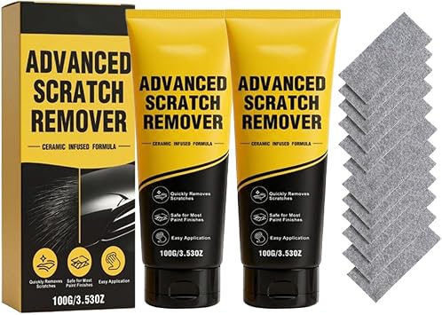 Car Scratch Remover Nano Sparkle Cleaning Cloth, 2026 Car Paint Scratch Repair Kit, Quick Fix Removal Paste for Deep Scratches 2pcs