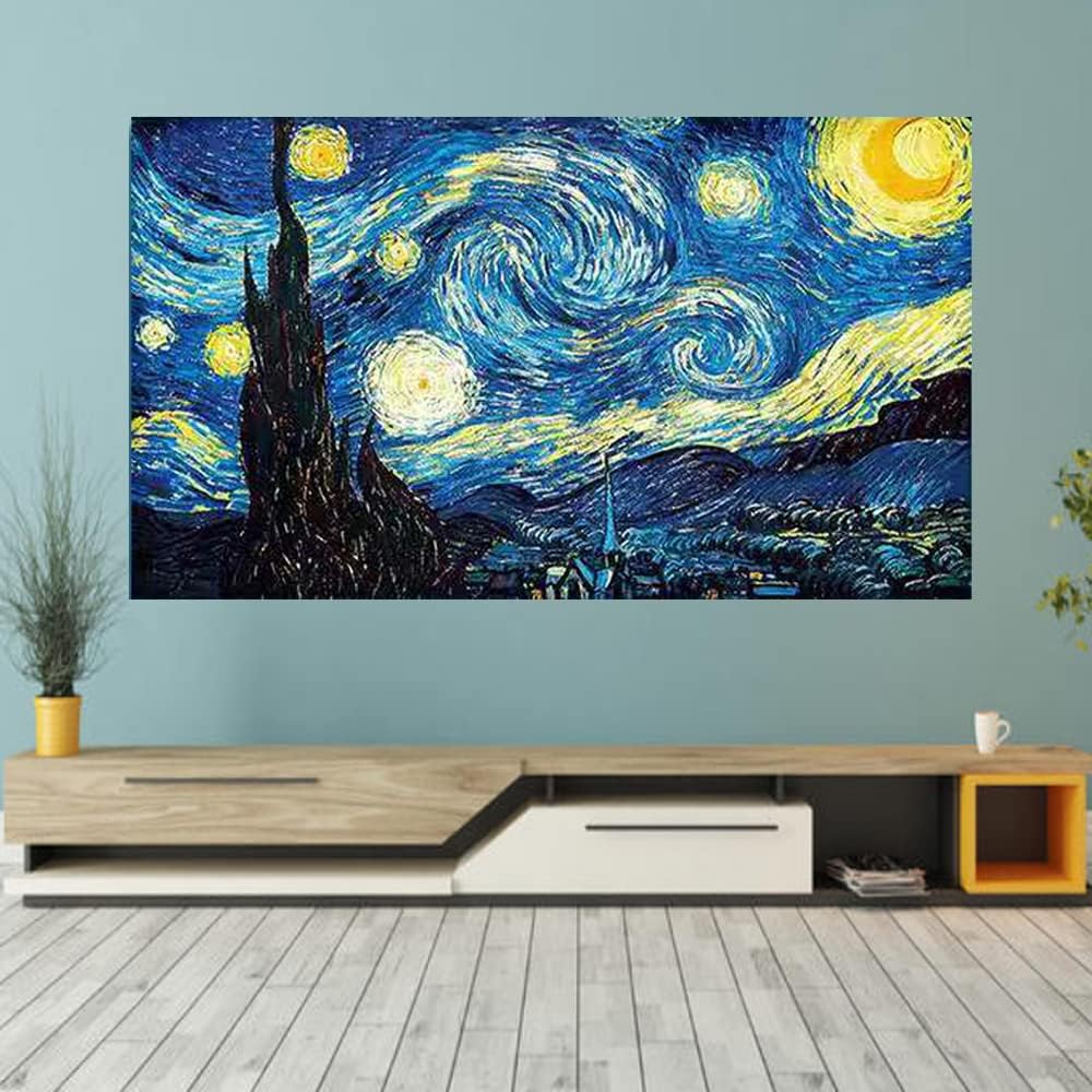 TV Dust Cover TV Display Protector Dust Cover for Flat Screen TVs Waterproof, Weatherproof and Dust-Proof TV Screen Protectors (Starry Sky,58-60inch)