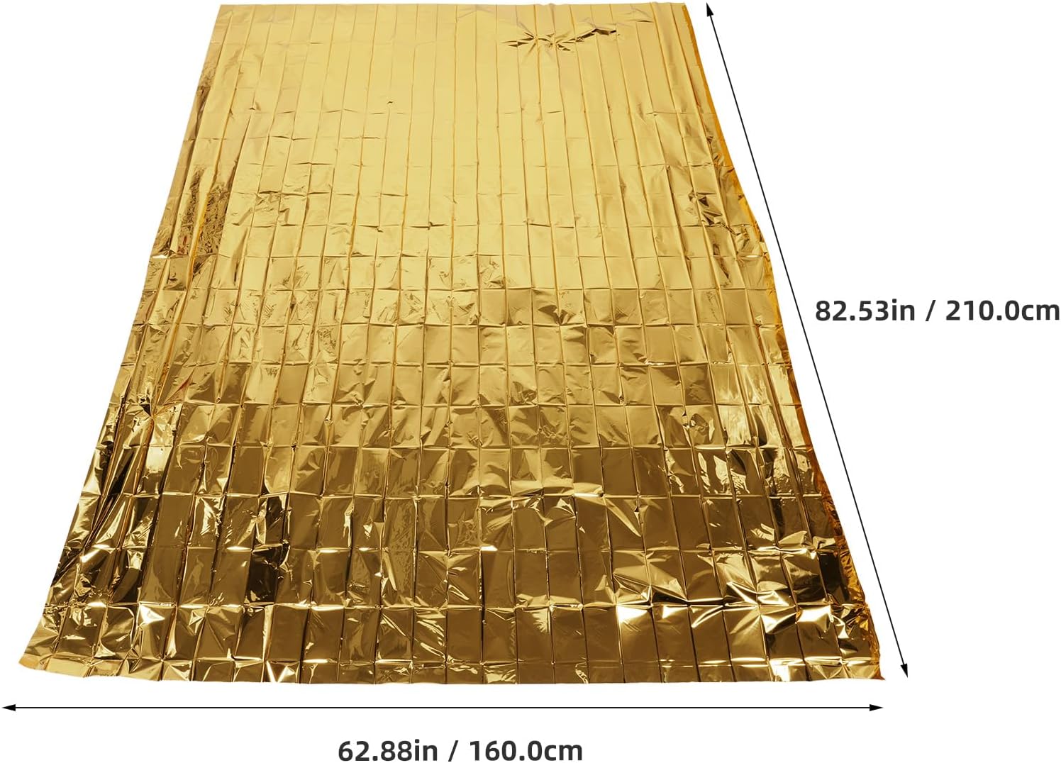 4pcs Survival Emergency Foil Blankets 83 X 63 Inch Thermal Camping Space Blanket Bulk Set for Outdoor Shelter Homeless Rescue and Warmth