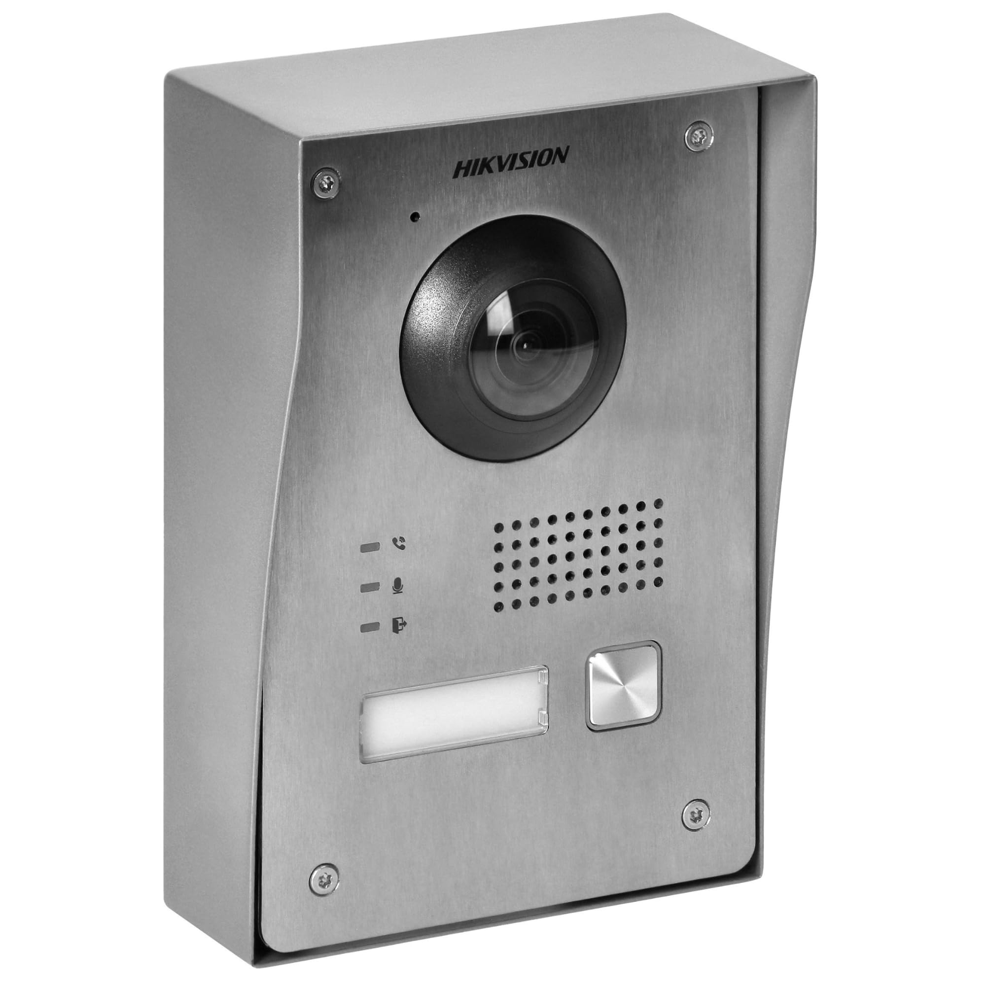 HIKVISION Video-Türsprechanlage mit 2 Kabeln, Video-Türsprechanlage, kabelgebunden, mit 17,8 cm (7 Zoll) Touchscreen und WLAN, externes Panel mit FullHD-Kamera, Video-Türklingel