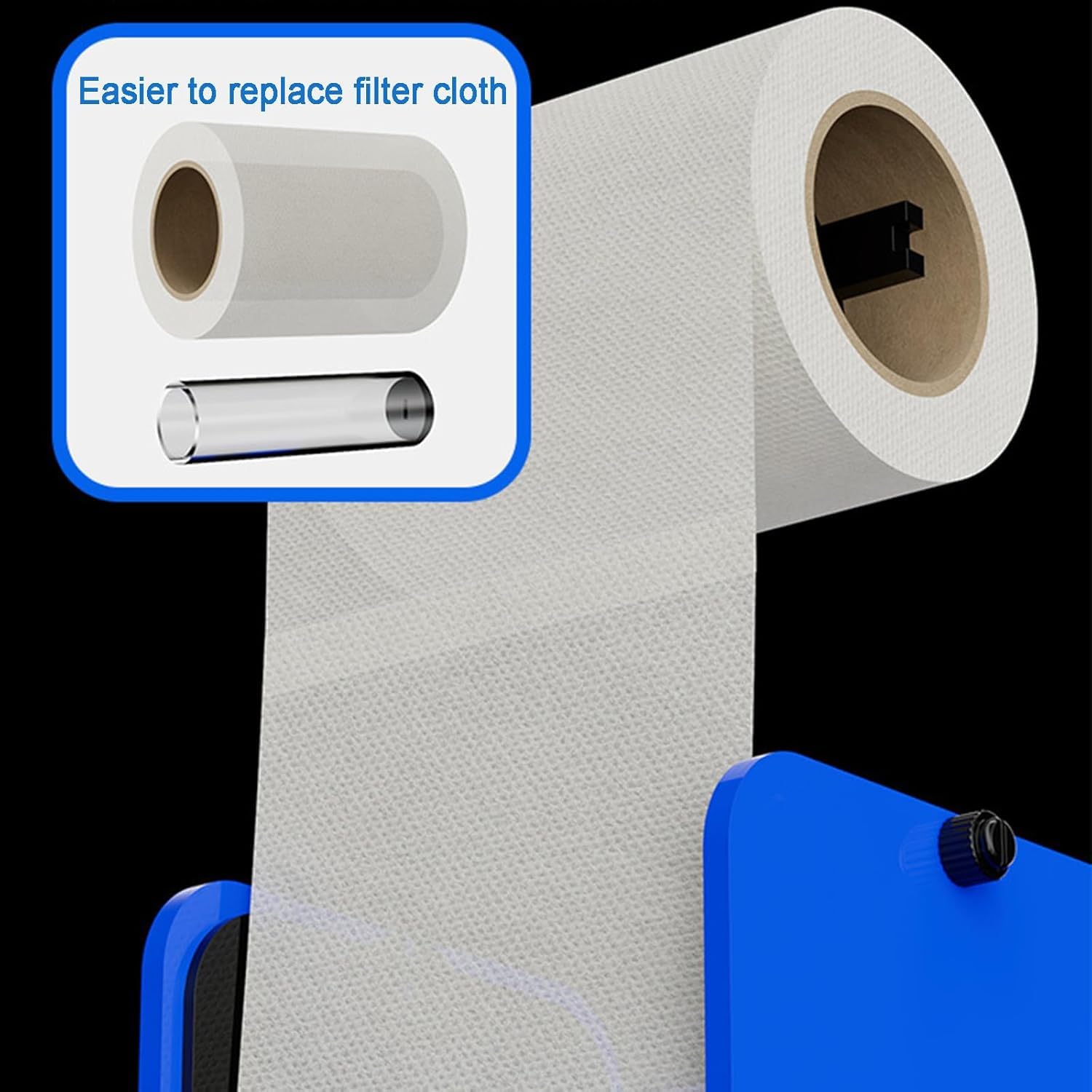 Filtro automático de Rodillos para Acuario, Filtro Inteligente de Fieltro, Sensor de Nivel de líquido, instalación Colgante para Tanque de Agua de mar de 4800 L.