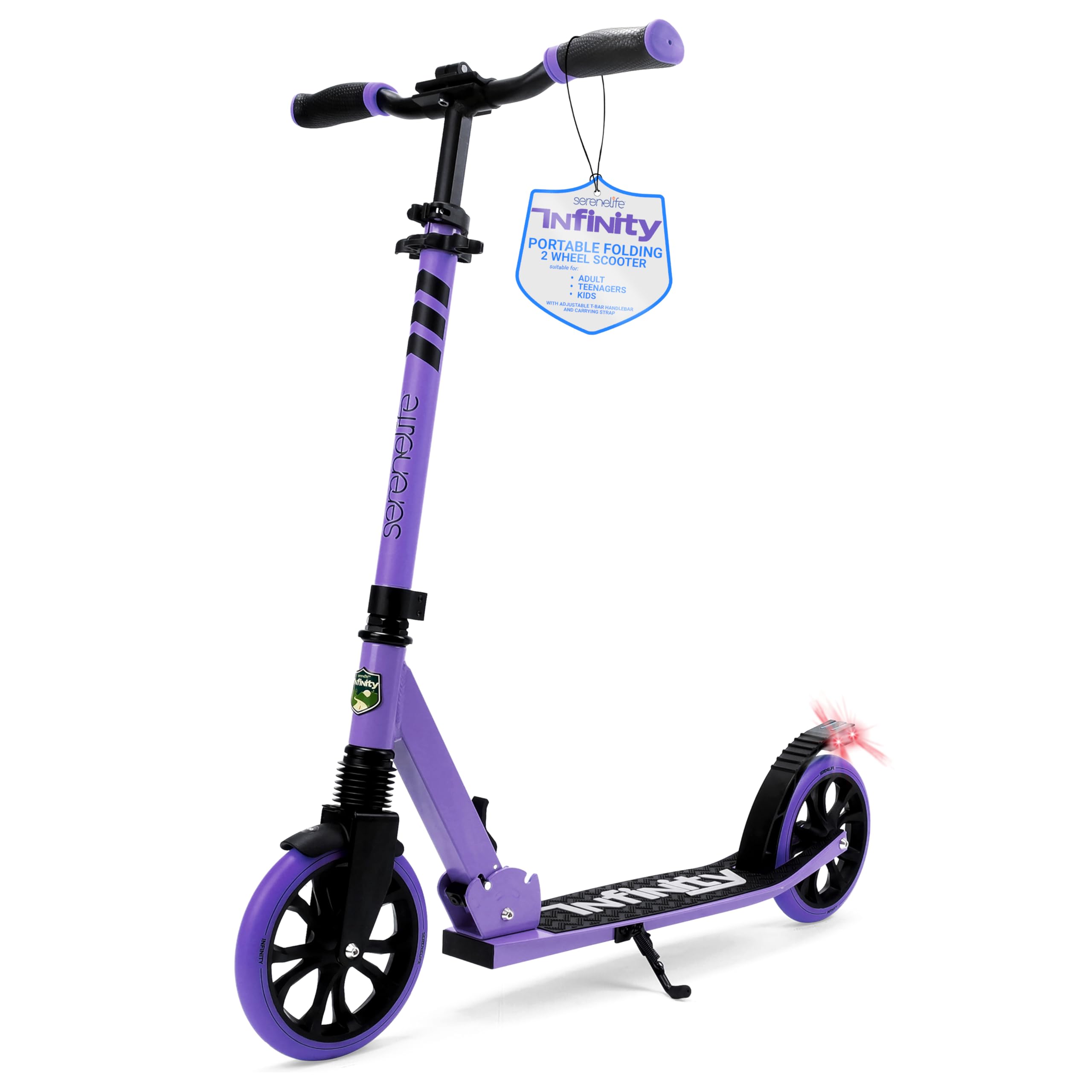 SereneLifeKick Scooters, Scooter, Kids Scooters, Scooter for Kids Ages 8-12, Girls Scooter, Boys Scooter, Stunt Scooters for Teenagers 11-15, Folding Kick Scooter, Adult Scooters with Big Wheels