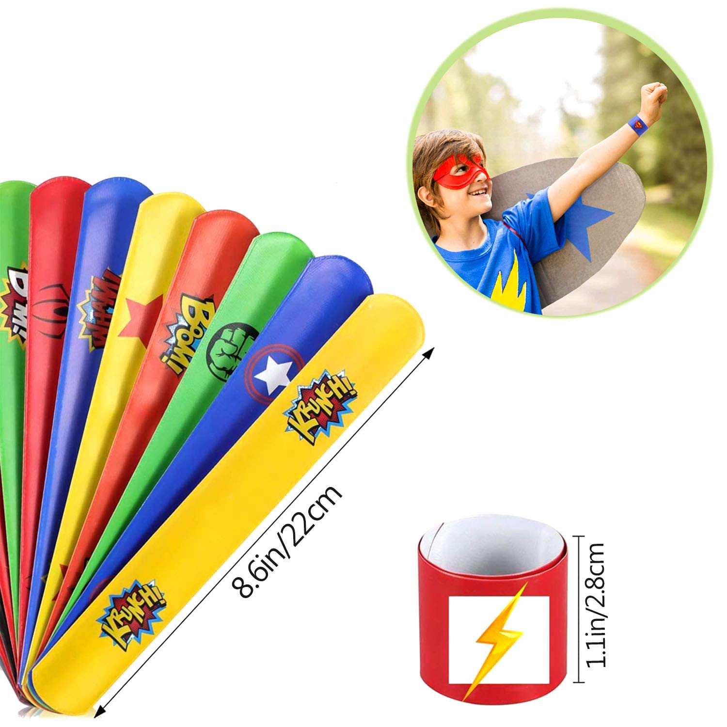 Mario Party Super Stars Superheld Schlagband Druckknopfarmband Kind Party Taschen Gefallen Super Strong