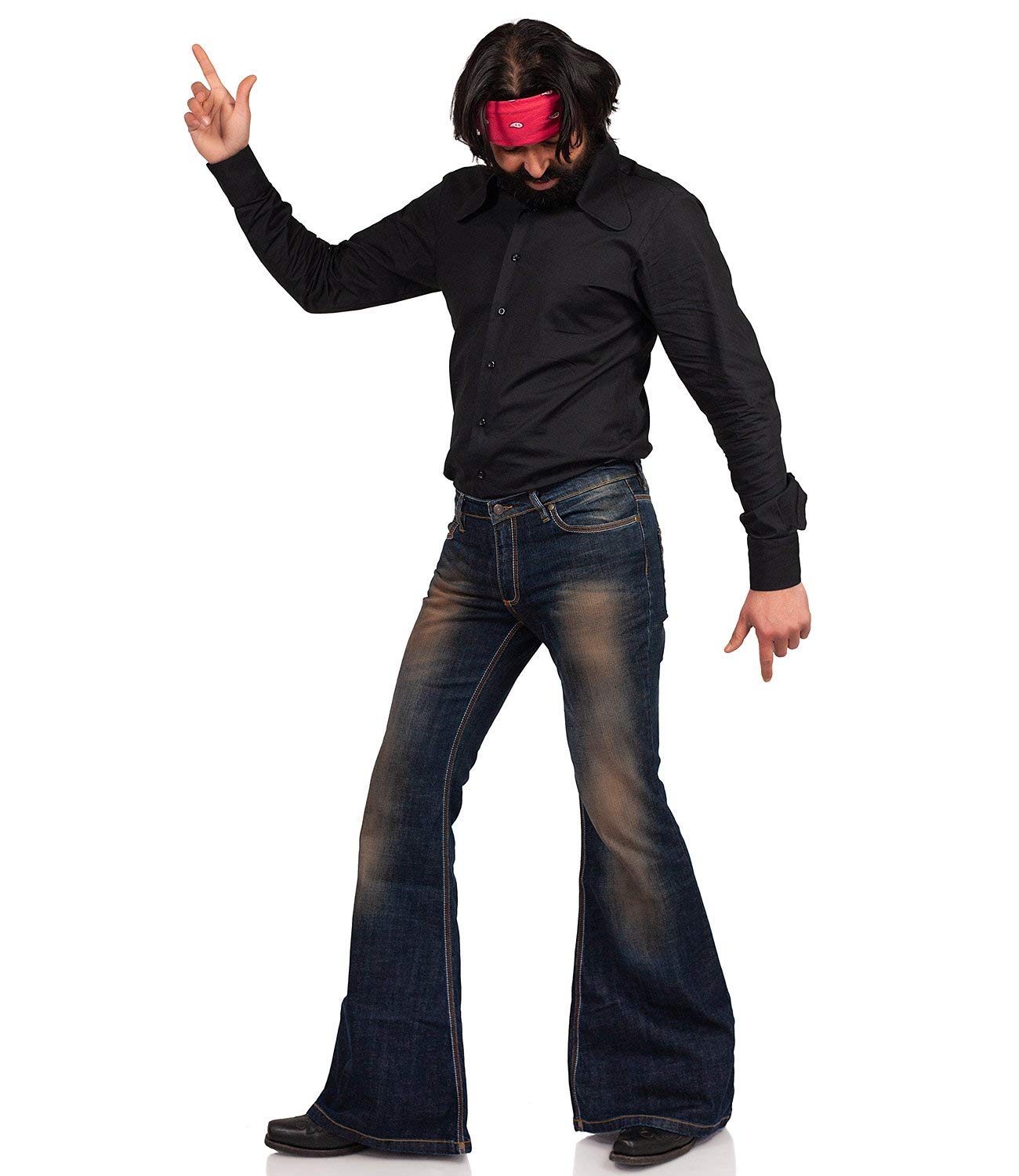 Comycom 70er Jahre Look Jeansschlaghose Star Gringo