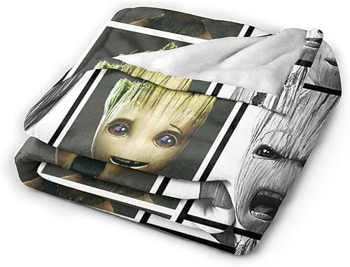 Miniatura 2 de I am grroot - Manta de franela de felpa para sofá, cama y sofá, 50 x 40 pulgadas