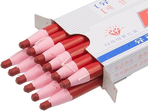 ZEESOON Paquete de 12 colores, marcadores de porcelana con diamantes despegables, lápices de grasa para dibujo, lápices de cera para madera, vidrio,