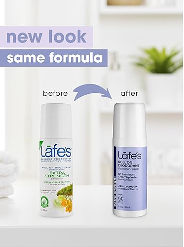 Miniatura 2 de Lafe's Desodorante natural | Desodorante natural roll-on sin aluminio de 3 onzas para hombres y mujeres | Sin parabenos y sin bicarbonato de sodio