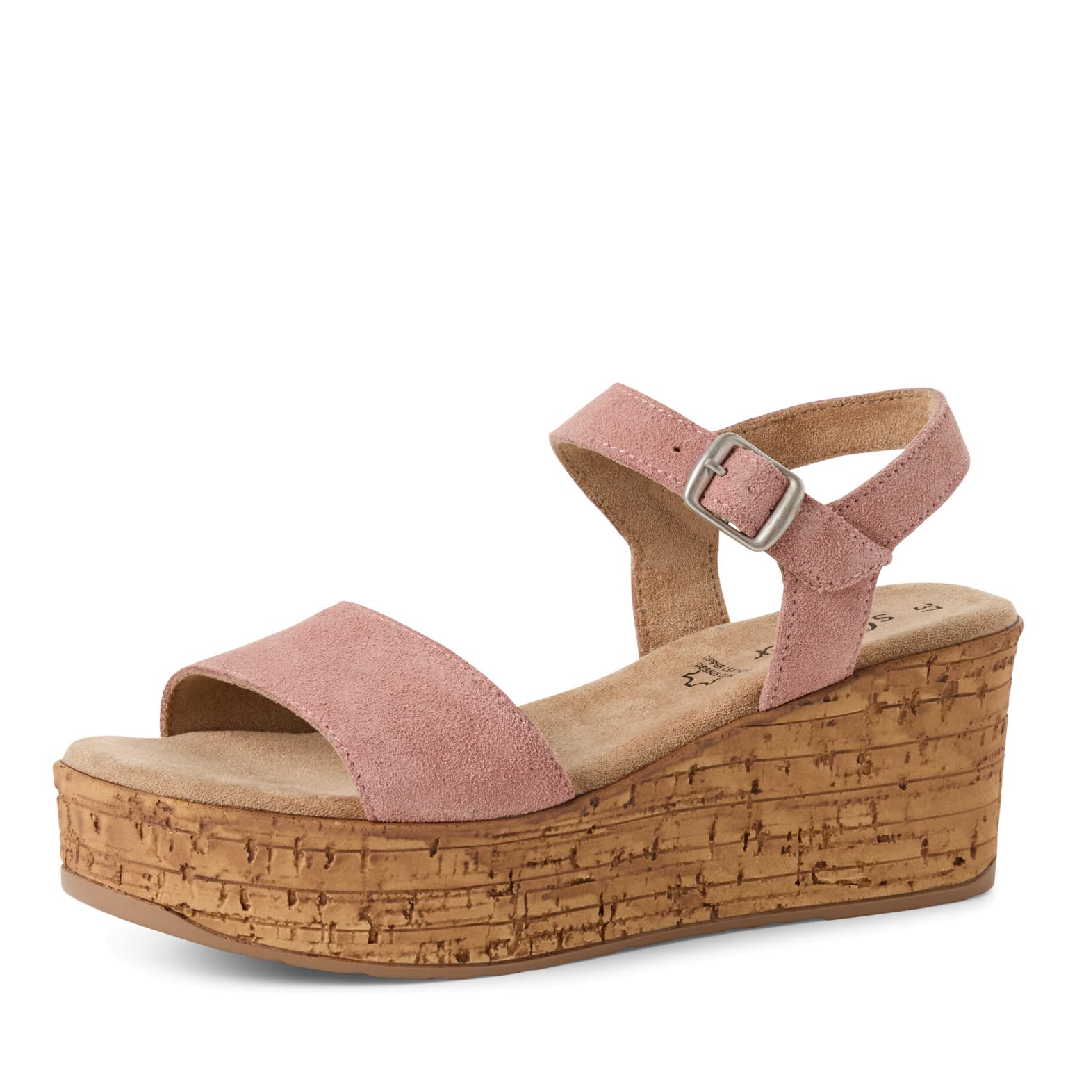 s.Oliver Women Damen 5-28313-44 Wedge Sandal, Rose, 8 UK