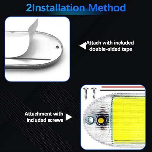 Miniatura 3 de Fenikso Luz LED de cúpula, 108 LED, 800 lúmenes, 16 W, CC, 12 V-60 V, tira de luces LED con interruptor de encendidoapagado, para remolque de carga