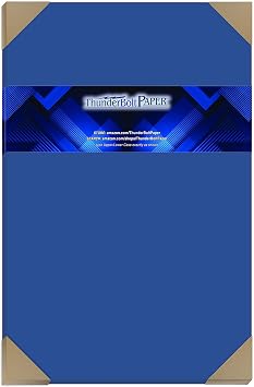 25 Royal Blue Color 65# Cover/Card Paper Sheets 11 X 17 Inches Colored Sheets Tabloid or Ledger Size - 65 lb/pound Light Weight Cardstock - Quality Smooth Paper Surface