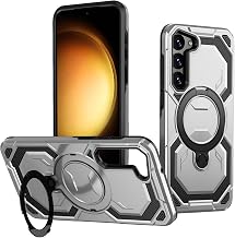 Dionsibei for Samsung Galaxy S23 Plus Case with Kickstand Military Grade Drop Rugged Heavy Duty Protection Shockproof for Galaxy S23 Plus Phone Case (Silver)