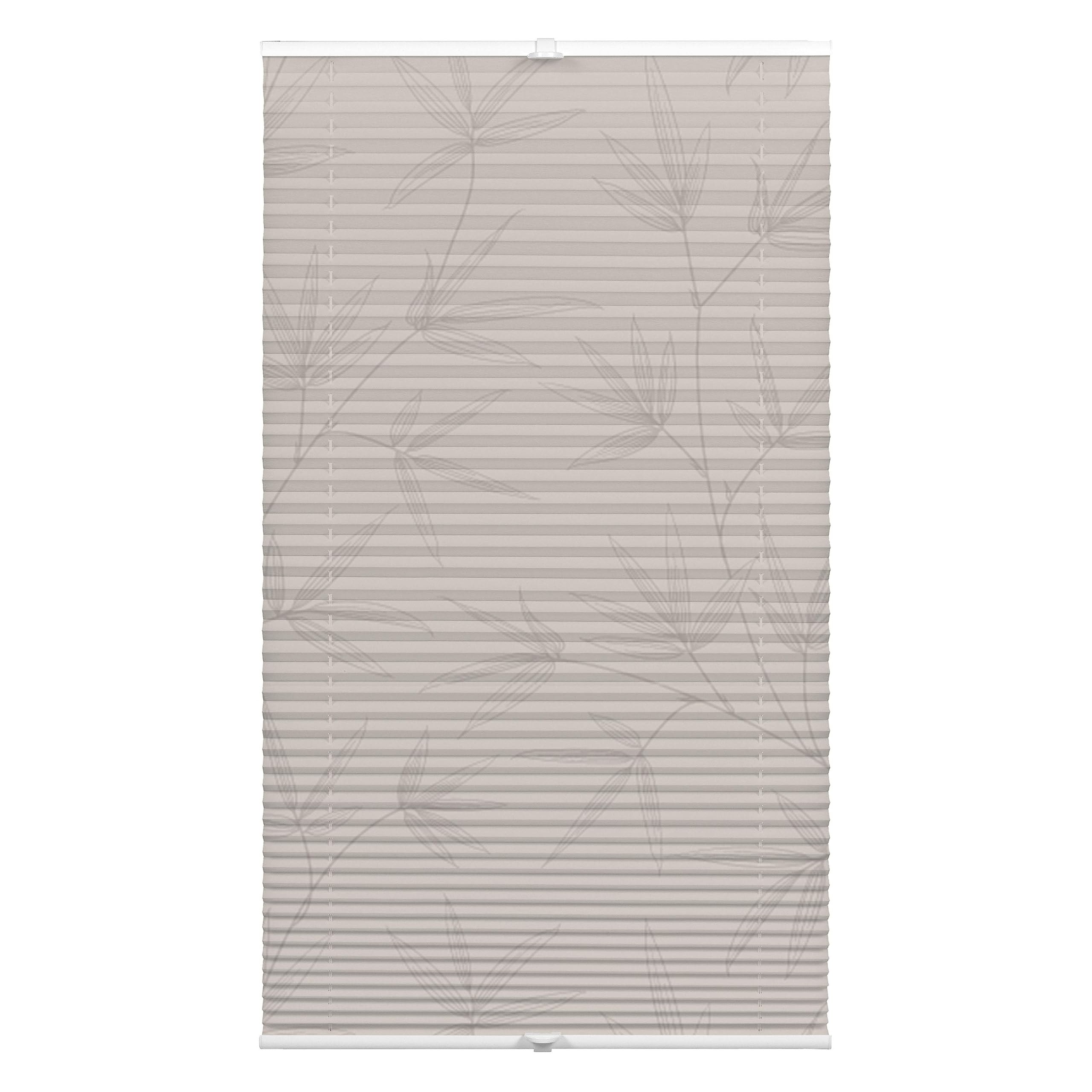 Deco Company Japandi Bamboo Pleated Blind, 80 x 130 cm, Grey