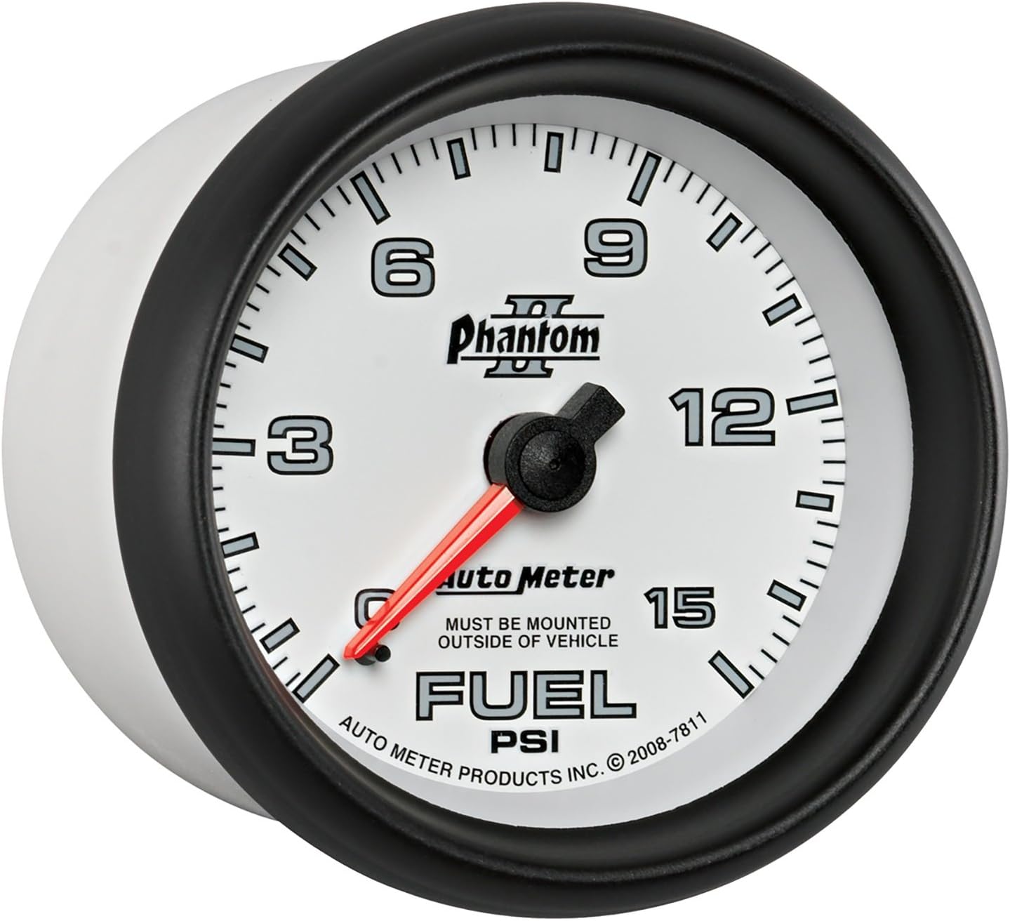 Auto Meter 7811 Phantom II Mechanical Fuel Pressure Gauge Amazon.co