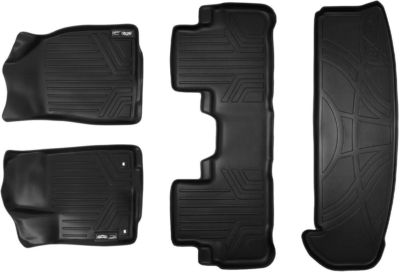 SMARTLINER Floor Mats 2 Rows and Cargo Liner Behind 3rd Row