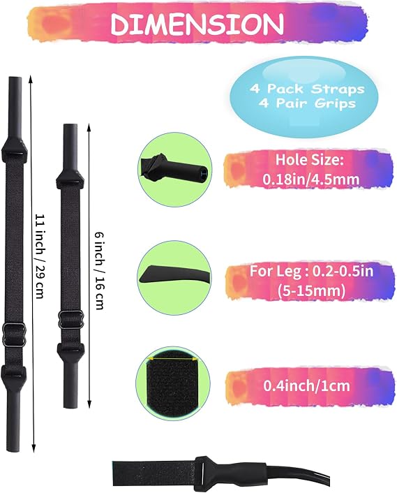 Kids Glasses Strap for Boys, Toddler Glasses Strap for Kids(6.5-10),Eye Glass Ear Gripper-Eyeglass Ear Grips
