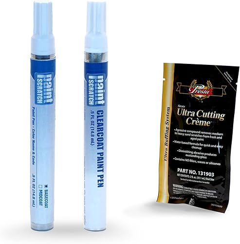 PAINTSCRATCH Kit de reparación de arañazos de coche con bolígrafo de pintura de retoque - compatiblereemplazo para Audi A4 Manhattan gris metálico