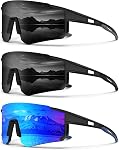 Lunettes de soleil de pêche polarisé pour hommes femmes, UV400 Verres de sport de pêche pour la course à vélo