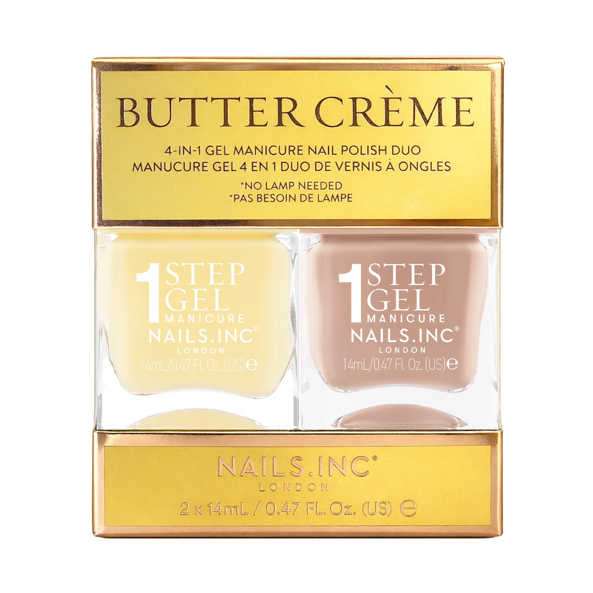Nails.INC Butter Crème Nail Polish Duo - 1-Step Gel It's Topless – Image 2