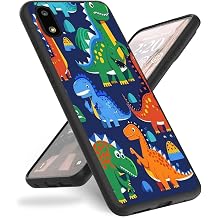 for Reliance Jio Orbic/Maui RC545L/Maui 4G LTE/Maui Prepaid Case,Slim Anti-Scratch Shockproof Durable Black Silicone Protective Cover Case for Orbic Maui RC545L,Cute Dinosaur